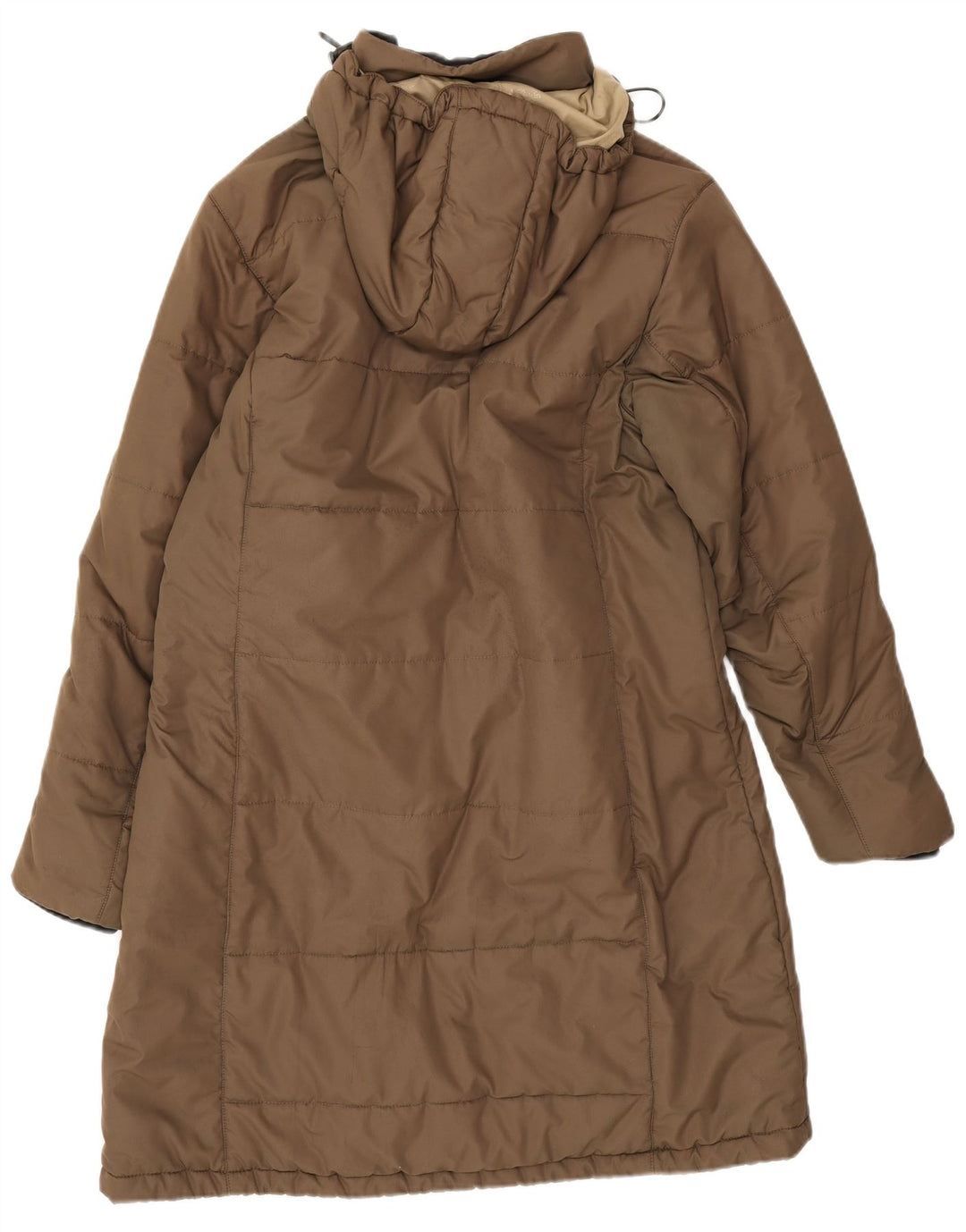 Jack Wolfskin Damen Kapuzenmantel, gepolstert, UK 16, Größe L, braun, Polyester
