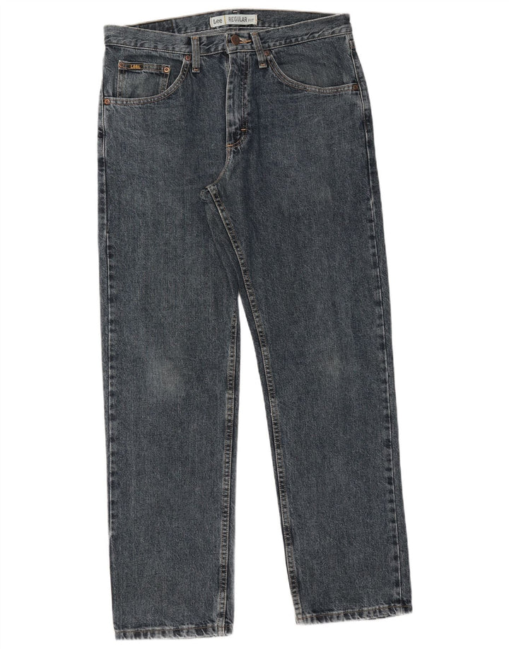 Lee Herren-Jeans mit normaler Passform, gerade Passform, W32, L30, blaue Baumwolle