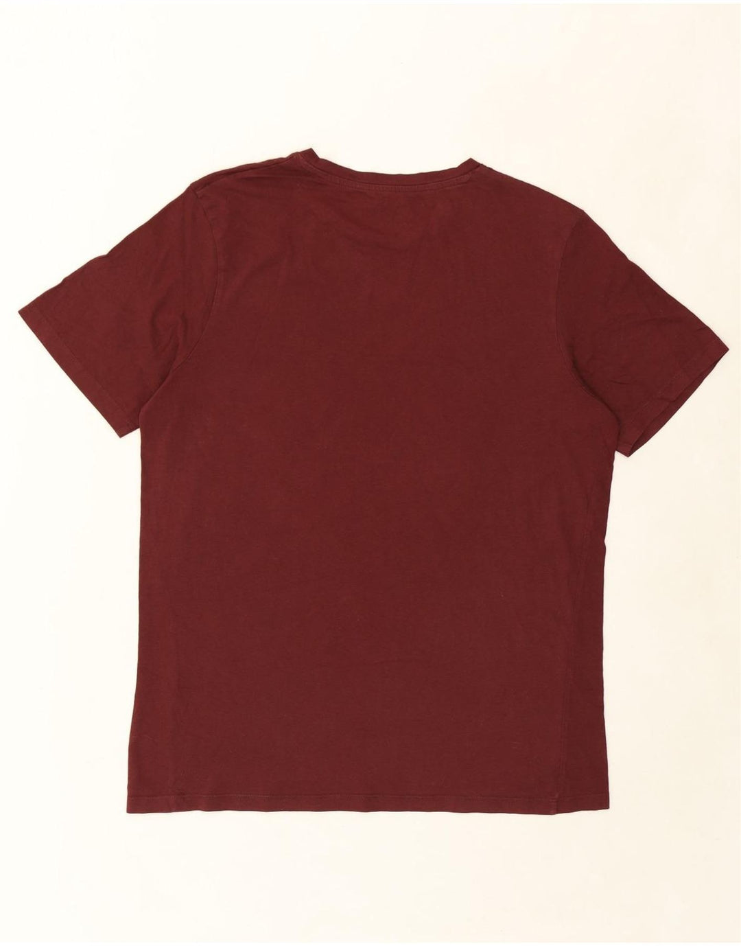 JACK & JONES Mens Graphic T-Shirt Top Medium Maroon Vintage Jack & Jones and Second-Hand Jack & Jones from Messina Hembry 