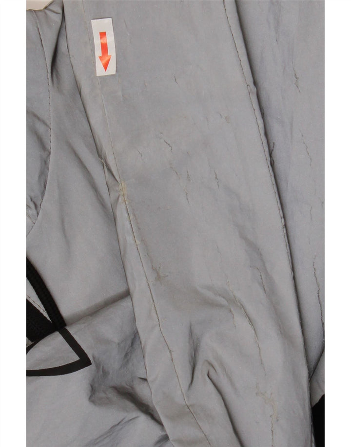 Ellesse Herren-Regenjacke mit grafischer Kapuze, UK 40, Größe L, Schwarz, Farbblock