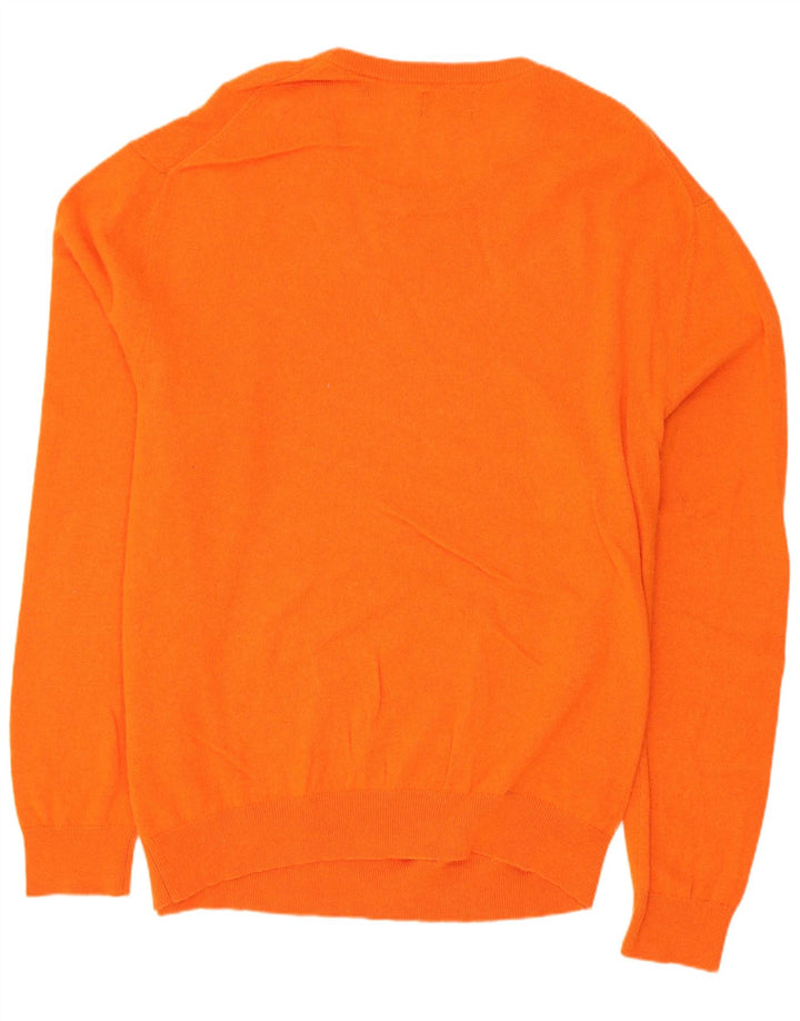 Gant Herren-Pullover mit Rundhalsausschnitt, 4XL, orangefarbene Lammwolle
