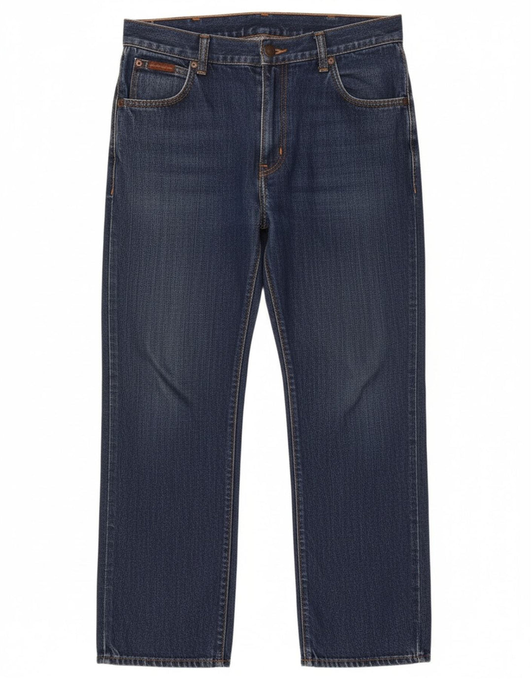 WRANGLER Mens Texas Cropped Jeans W32 L25 Navy Blue Cotton