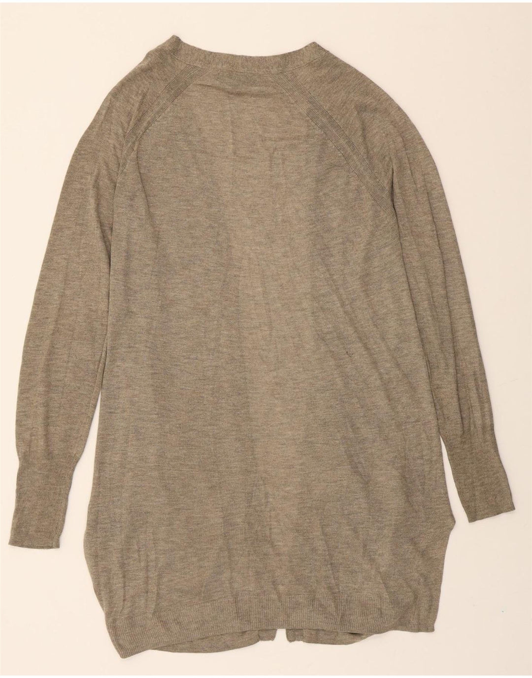 MOSSIMO Womens Longline Open Cardigan Sweater UK 16 Large Grey Acrylic Vintage Mossimo and Second-Hand Mossimo from Messina Hembry 
