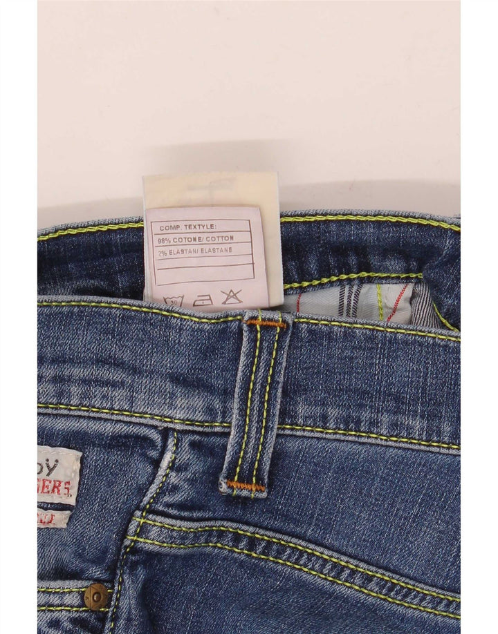 Roy Rogers Damen Slim Jeans W30 L34 Blaue Baumwolle