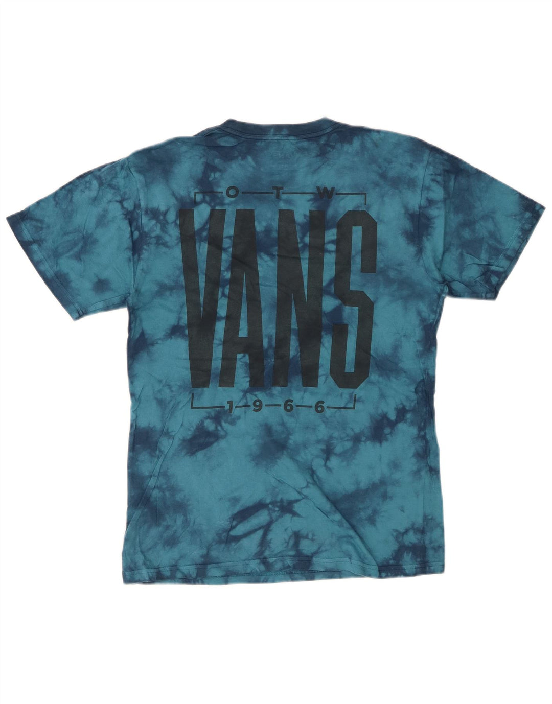 VANS Herren T-Shirt mit klassischer Passform, Grafik, Größe S, Blau, Batik-Baumwolle