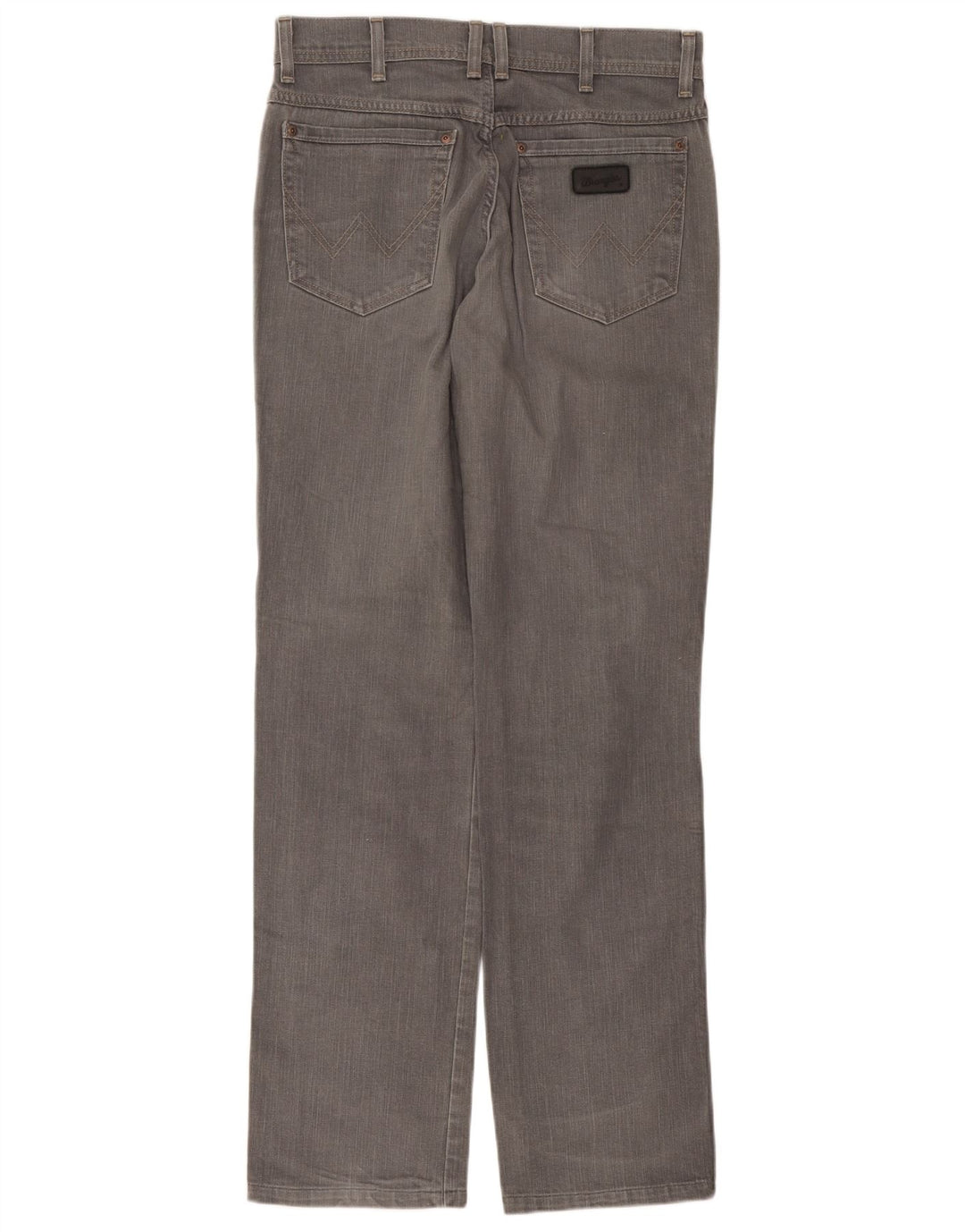 Wrangler Herren Texas Stretch Straight Jeans W33 L36 Graue Baumwolle