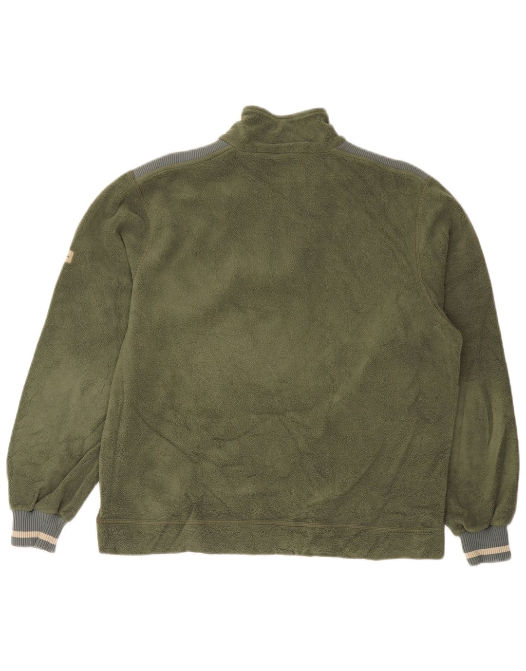 Champion Herren-Fleecepullover mit Reißverschluss am Hals, mittleres Khaki, Polyester