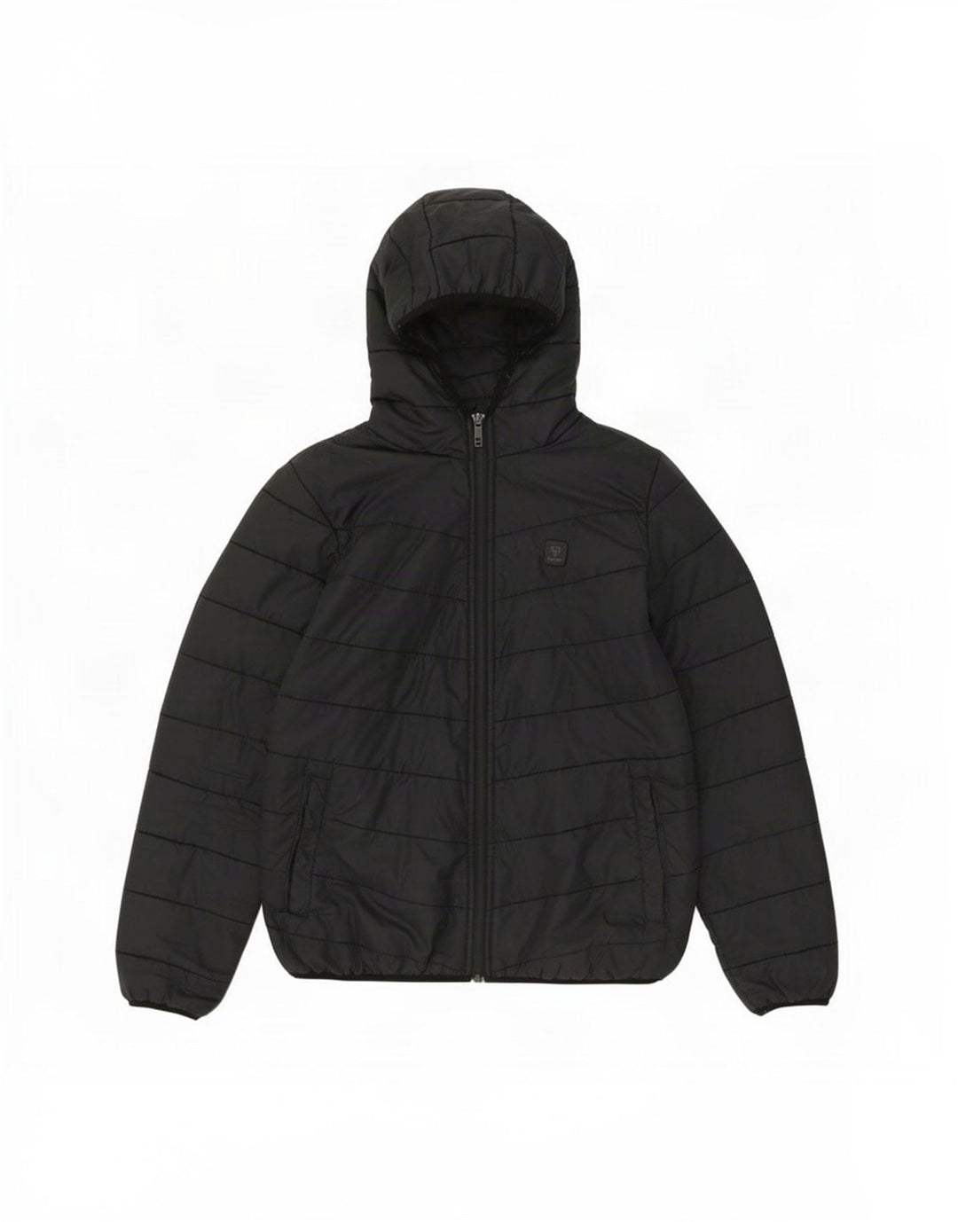 Hummel Wattierte Damenjacke mit Kapuze, UK 14, Mittelschwarz, Polyester