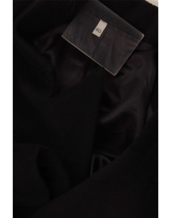 Vintage Damen Zweireihiger Mantel EU 40 Medium Marineblau