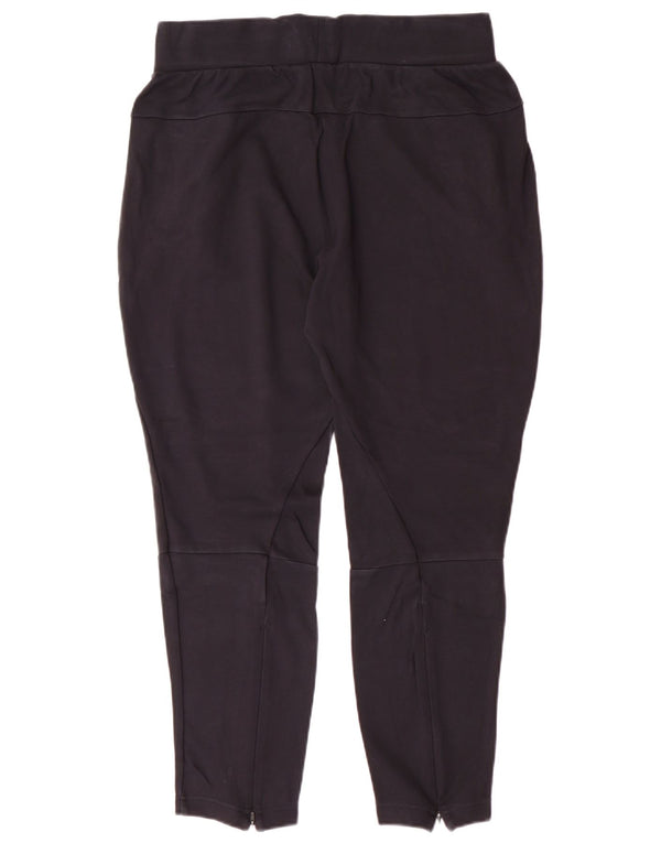 ADIDAS Damen Trainingshose UK 14 Mittel Marineblau