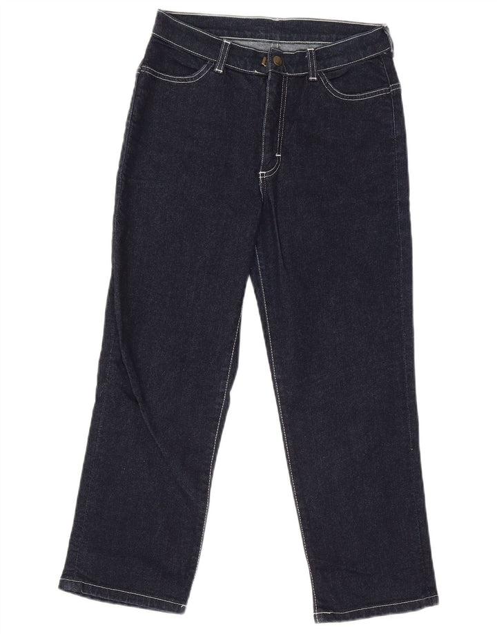 Lee Damen Capri-Jeans W28 L23 Marineblaue Baumwolle