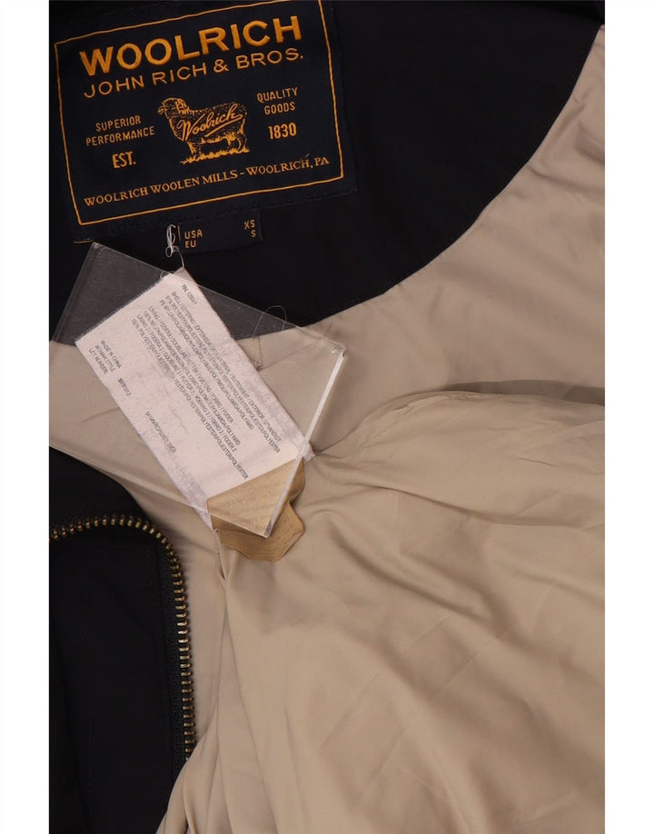 Woolrich Damenmantel UK 10 Small Marineblau Polyester