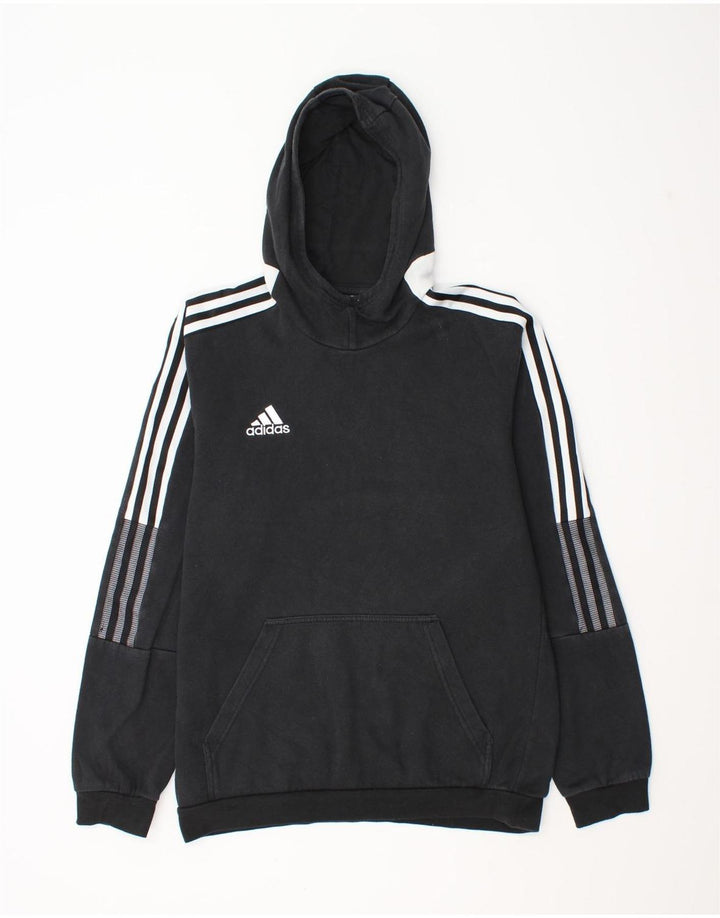 Adidas Herren Kapuzenpullover Mittelschwarz Baumwolle