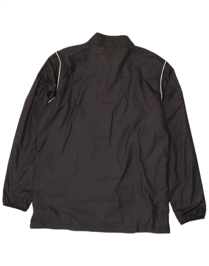 Nike Herren-Trainingsanzug-Oberteil, große Jacke aus schwarzem Polyester