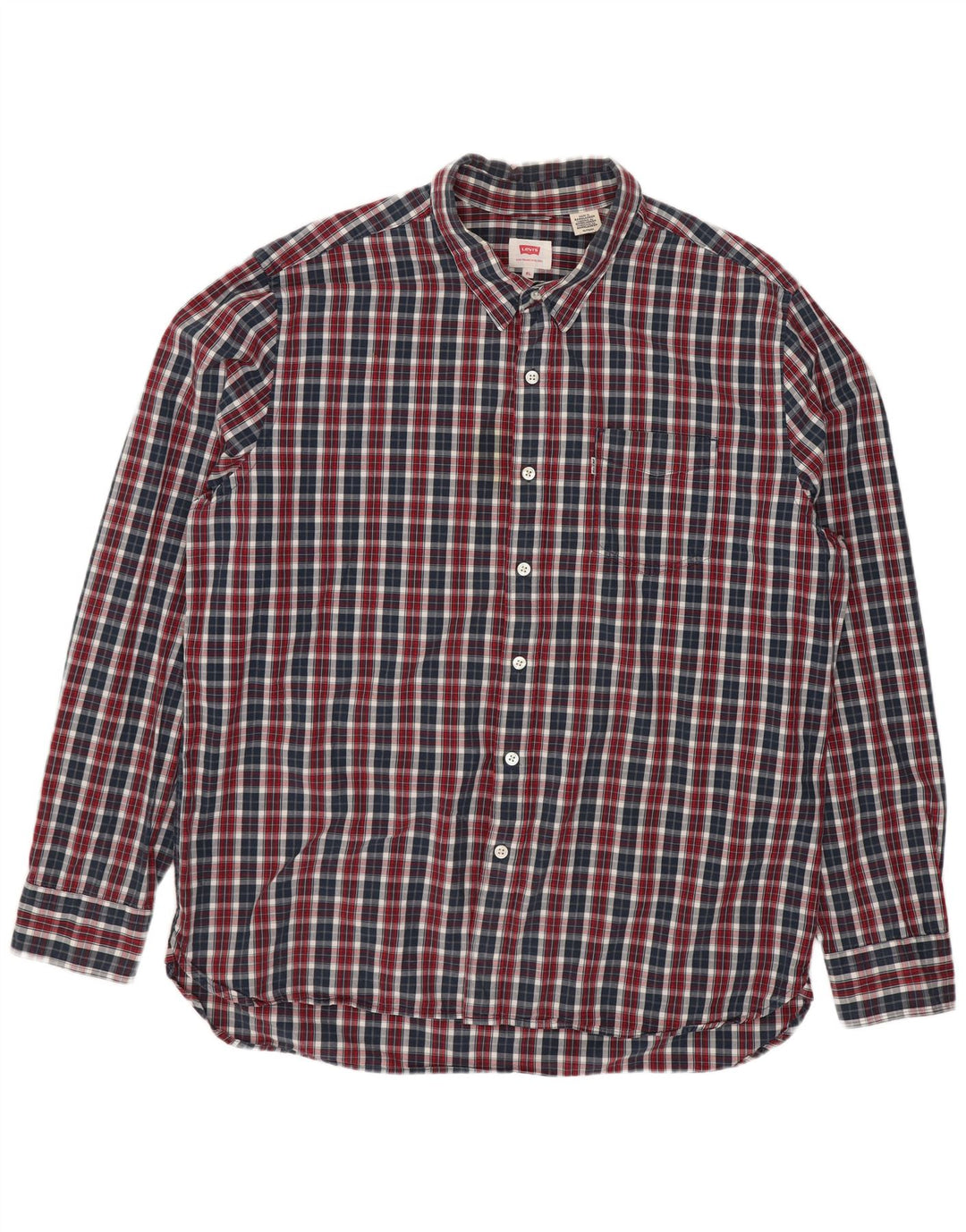 Levi's Herren-Hemd mit normaler Passform, XL, mehrfarbig, kariert, Baumwolle