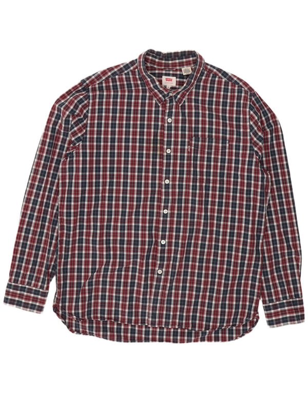 Levi's Herren-Hemd mit normaler Passform, XL, mehrfarbig, kariert, Baumwolle