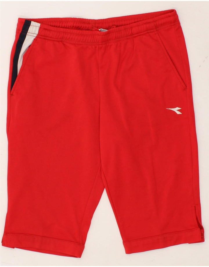 DIADORA Mens Sport Shorts Small Red Polyester Vintage Diadora and Second-Hand Diadora from Messina Hembry 