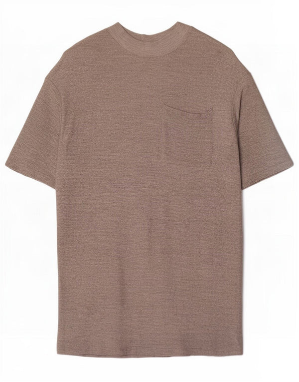 Zara Damen T-Shirt-Kleid UK 14 Mittelgrau