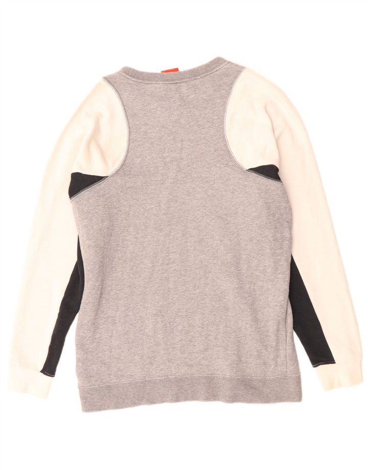 Nike Herren Sweatshirt Pullover XS Grau Colourblock Baumwolle