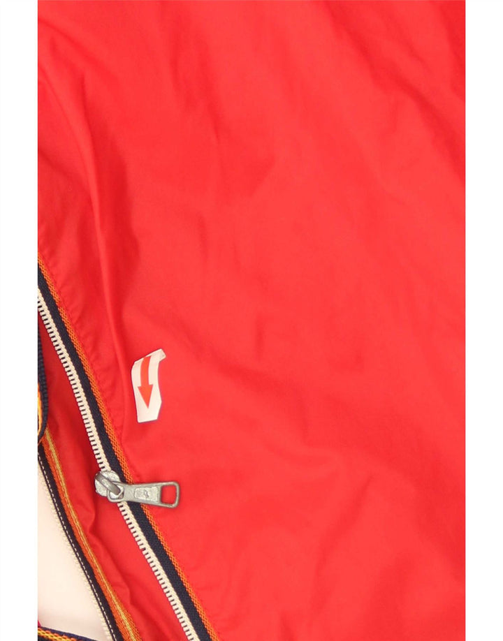 K-Way Herren-Regenjacke mit Kapuze, UK 42, XL, Rot