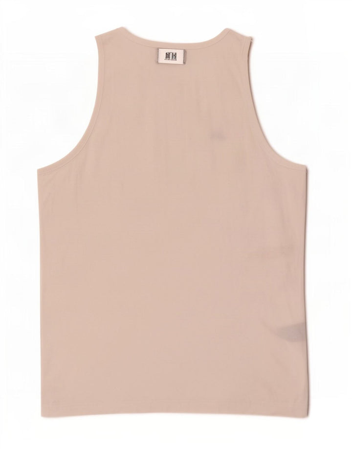 Kappa Herren-Trägershirt, groß, weiße Baumwolle