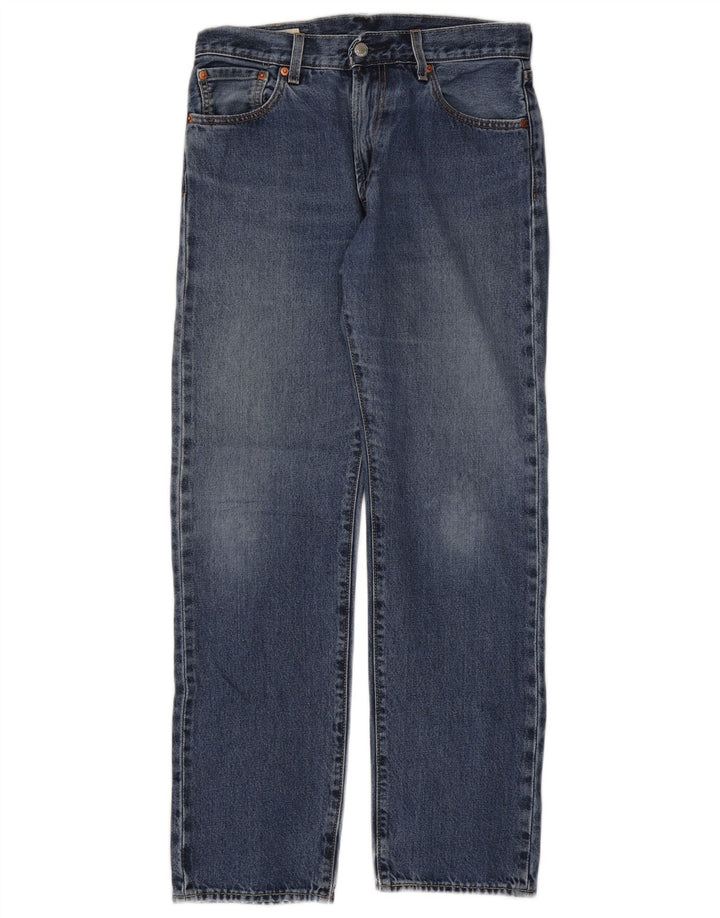 Levi's Damen Straight Jeans W29 L32 Blaue Baumwolle