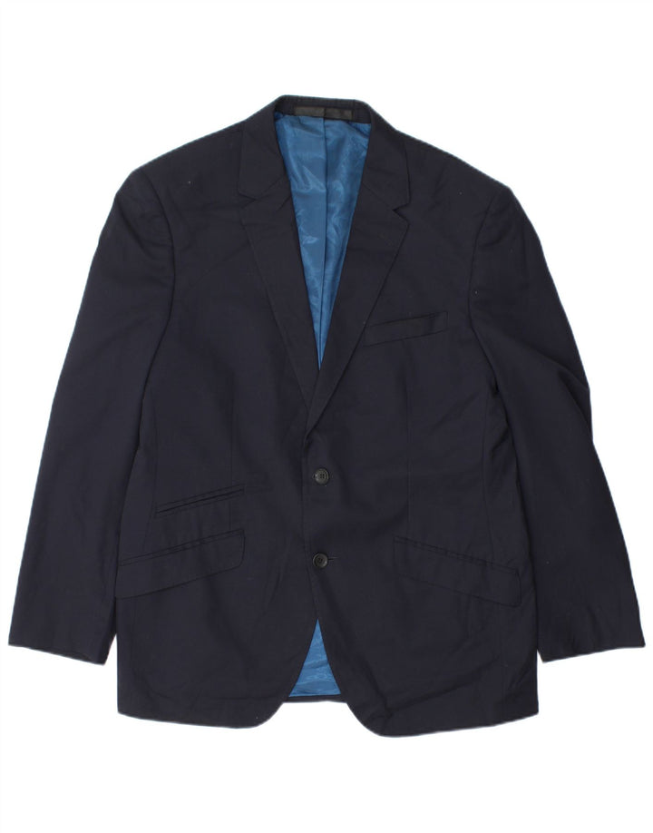 Marks & Spencer Herren-Blazer mit maßgeschneiderter Passform, Gr. 38, mittleres Marineblau