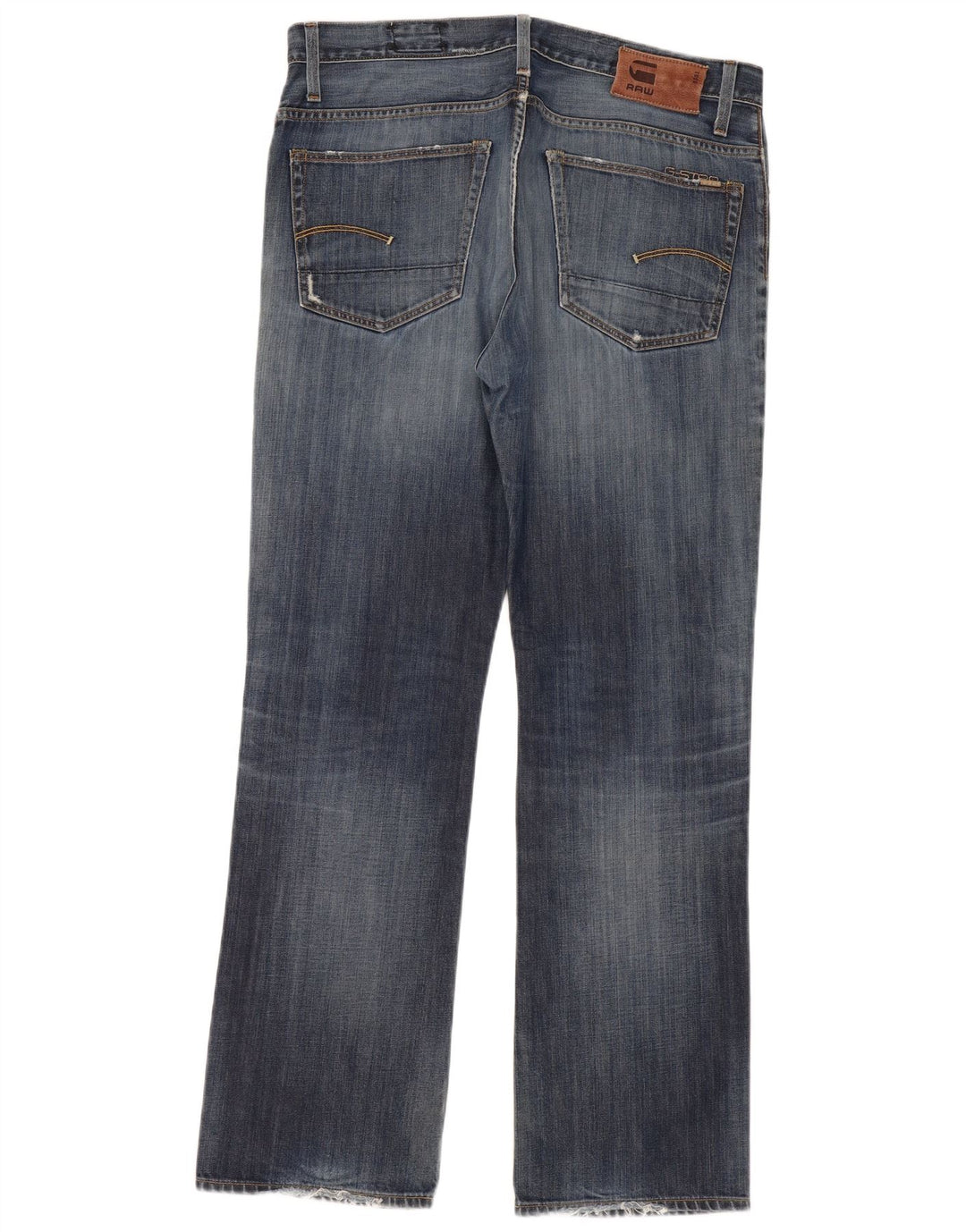 G-Star Herren Distressed Straight Jeans W38 L34 Blau