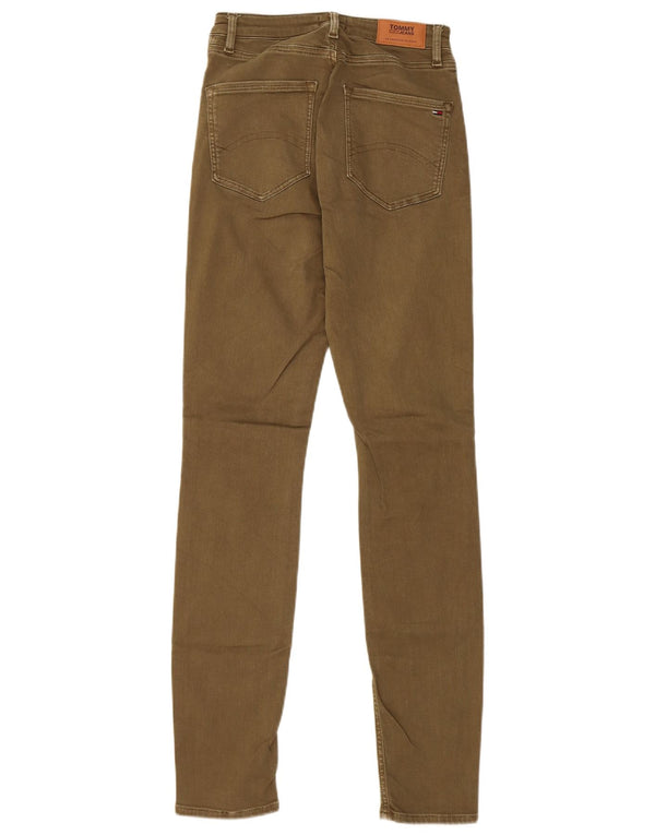 Tommy Hilfiger Damen High Rise Slim Jeans W27 L32 Khaki
