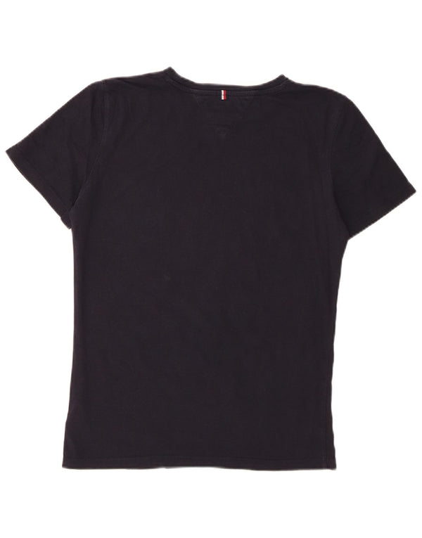 Tommy Hilfiger T-Shirt-Oberteil für Jungen, 13–14 Jahre, marineblaue Baumwolle
