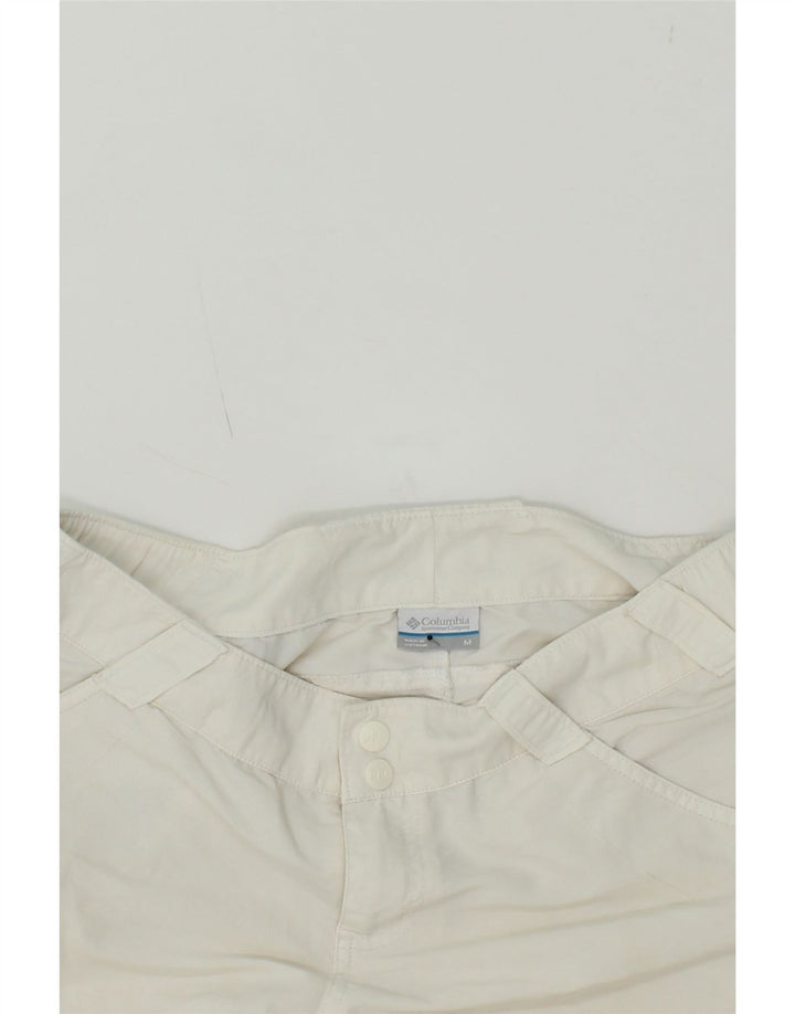 COLUMBIA Womens Omni-Shade Casual Shorts Medium W30 White Nylon Vintage Columbia and Second-Hand Columbia from Messina Hembry 