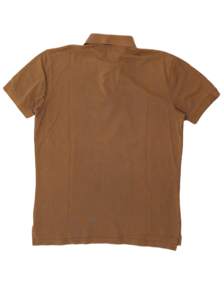 Tommy Hilfiger Herren-Poloshirt, große braune Baumwolle