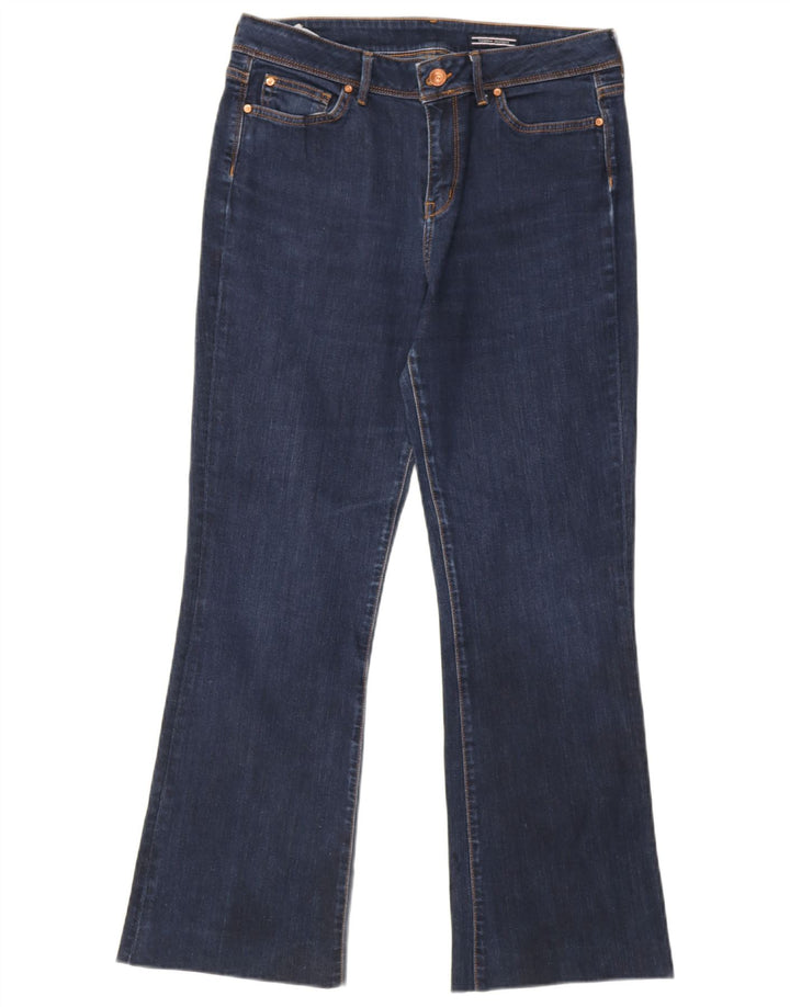 Tommy Hilfiger Damen Bootcut Jeans W31 L28 Marineblau Baumwolle