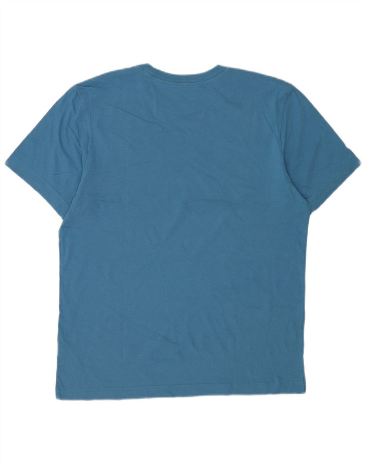 Nike Herren-T-Shirt mit Grafik, mittelblaue Baumwolle