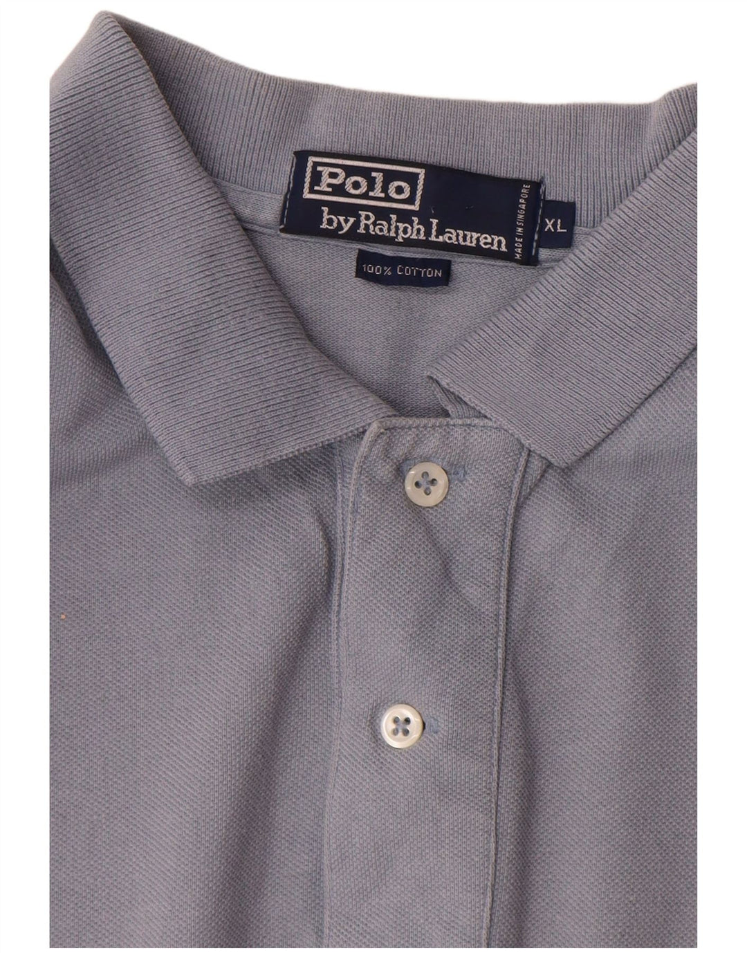 Polo Ralph Lauren Herrenhemd XL Grau Baumwolle