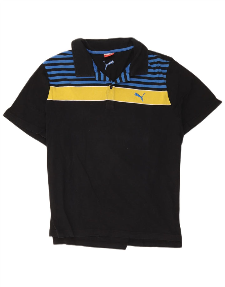 Puma Herren Poloshirt XL Schwarz Colourblock