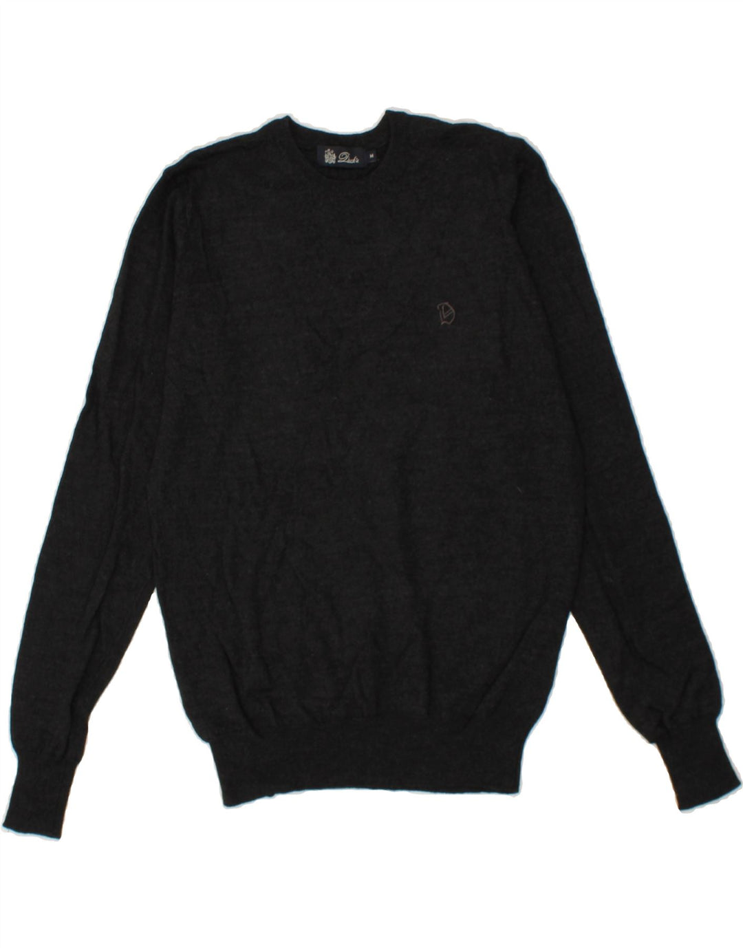 DACK'S Mens Crew Neck Jumper Sweater Medium Grey Acrylic Vintage Dack's and Second-Hand Dack's from Messina Hembry 