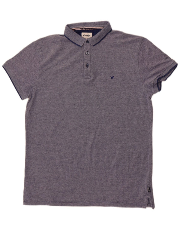 Wrangler Herren-Poloshirt, groß, marineblau, Baumwolle