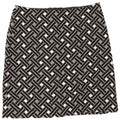 Marks & Spencer Womens Straight Skirt UK 12 Medium W32 Black Geometric