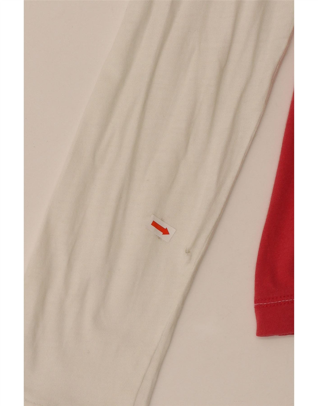 NIKE Womens Hooded Graphic Top Langarm UK 14/16 Large Rot Colourblock