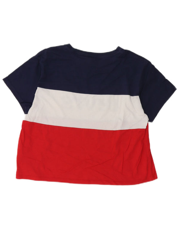 Levi's Damen Crop Graphic T-Shirt Top UK 10 Small Mehrfarbig