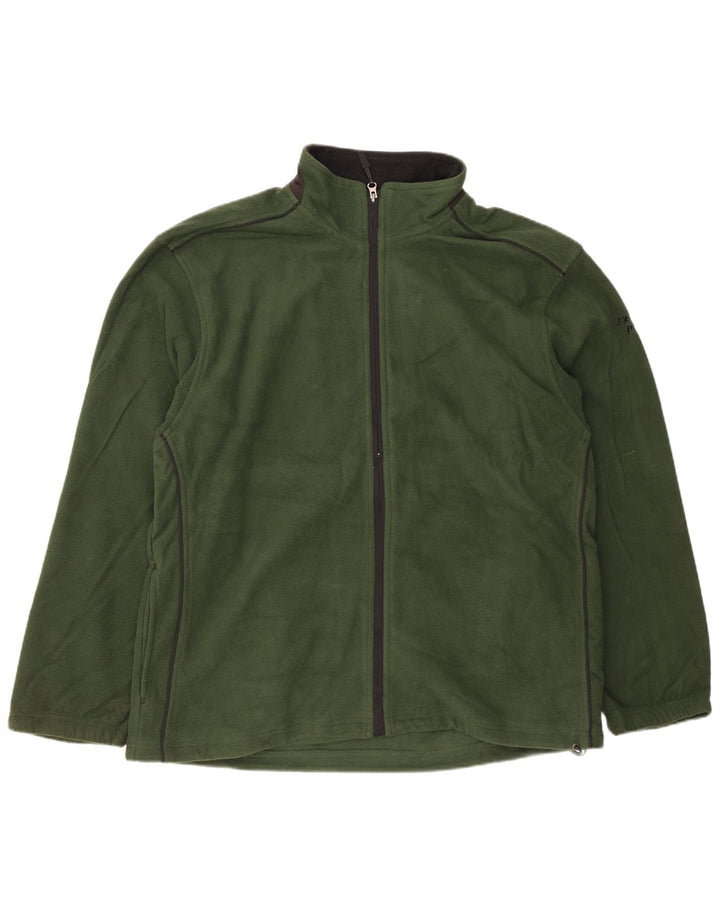 IZOD Herren Fleecejacke UK 42 XL Khaki Polyester