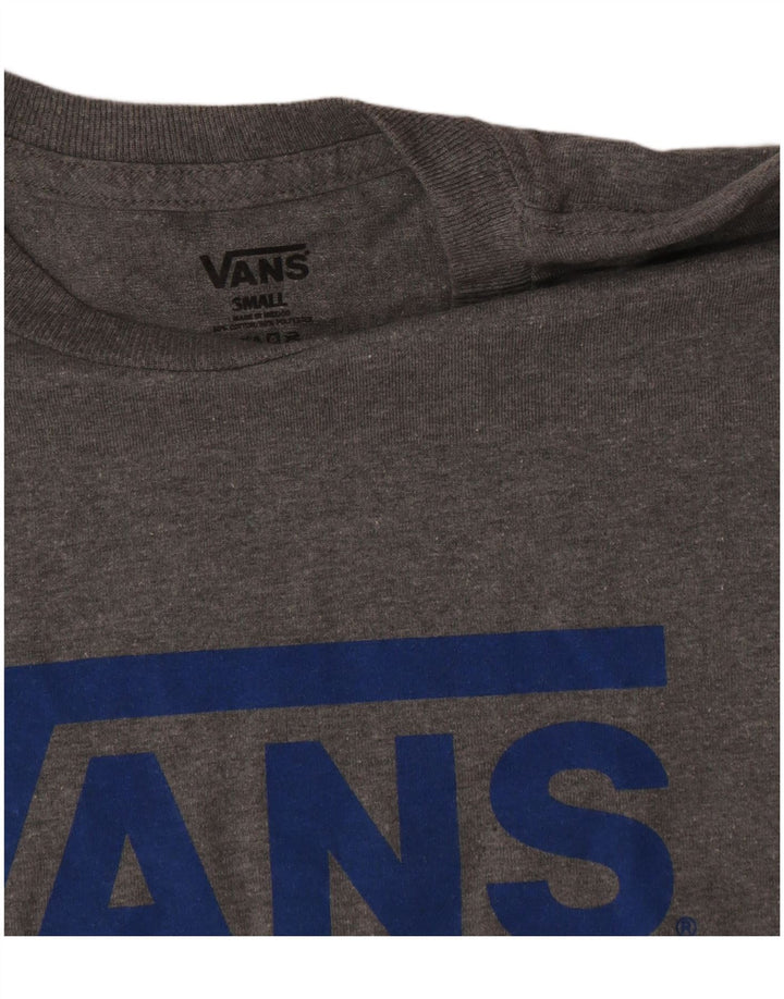 Vans Herren-T-Shirt mit Grafik, Größe S, Grau, Baumwolle