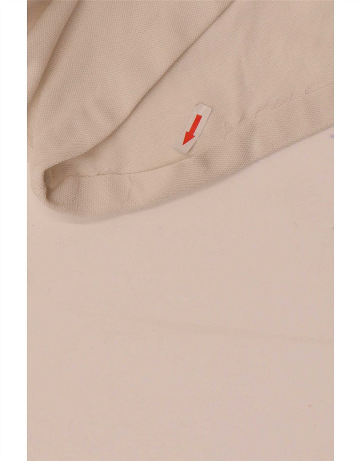Lacoste Herren-Poloshirt, Größe 5, groß, weiße Baumwolle
