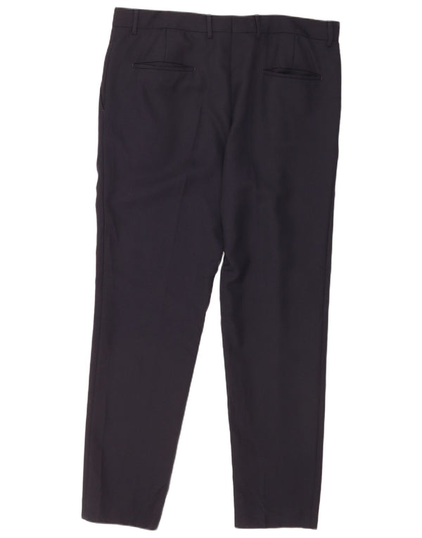 Hugo Boss Herren-Anzughose mit Pegged, UK 54, 2XL, W38, L32, Marineblau, Polyester