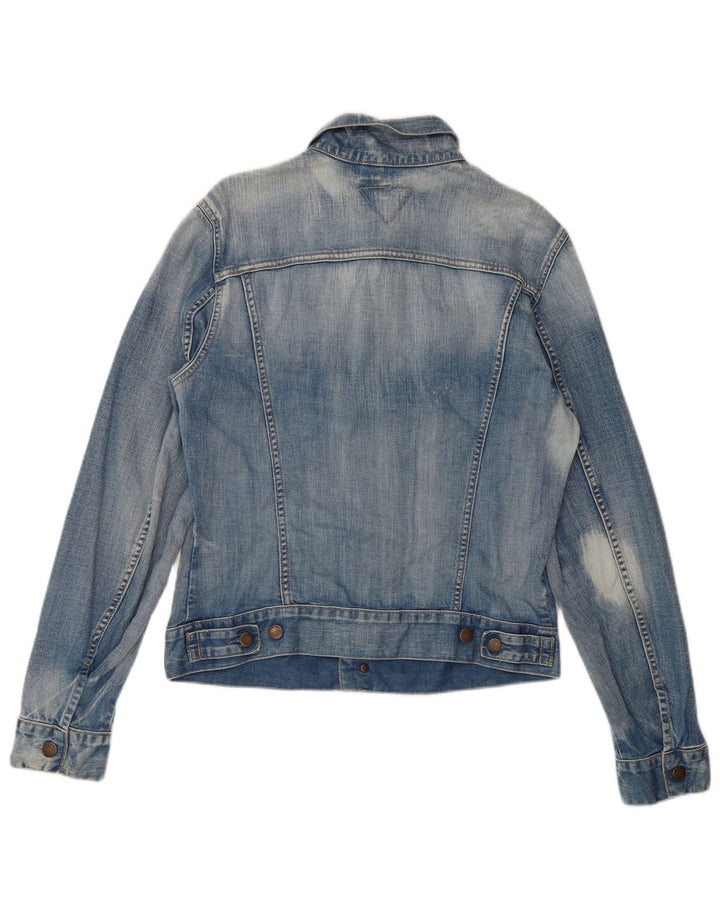 Meltin' Pot Herren Jeansjacke UK 38 Mittelblaue Baumwolle