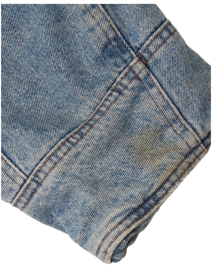 UNIFORM Herren Denim Sherpa Jacke UK 42 XL Blau