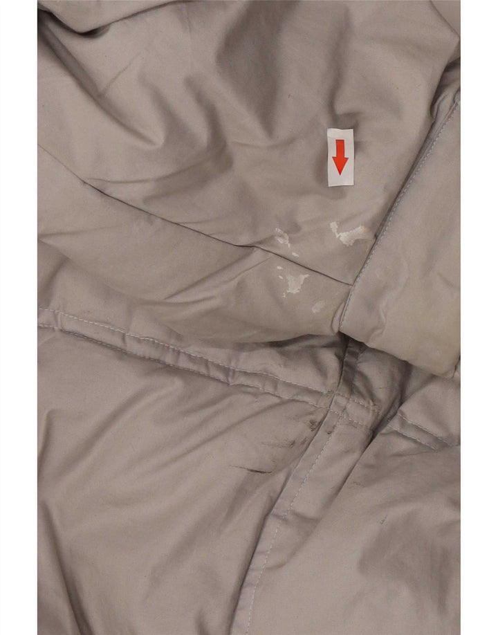 Vintage Herren Wattierte Jacke UK 44 2XL Graue Baumwolle