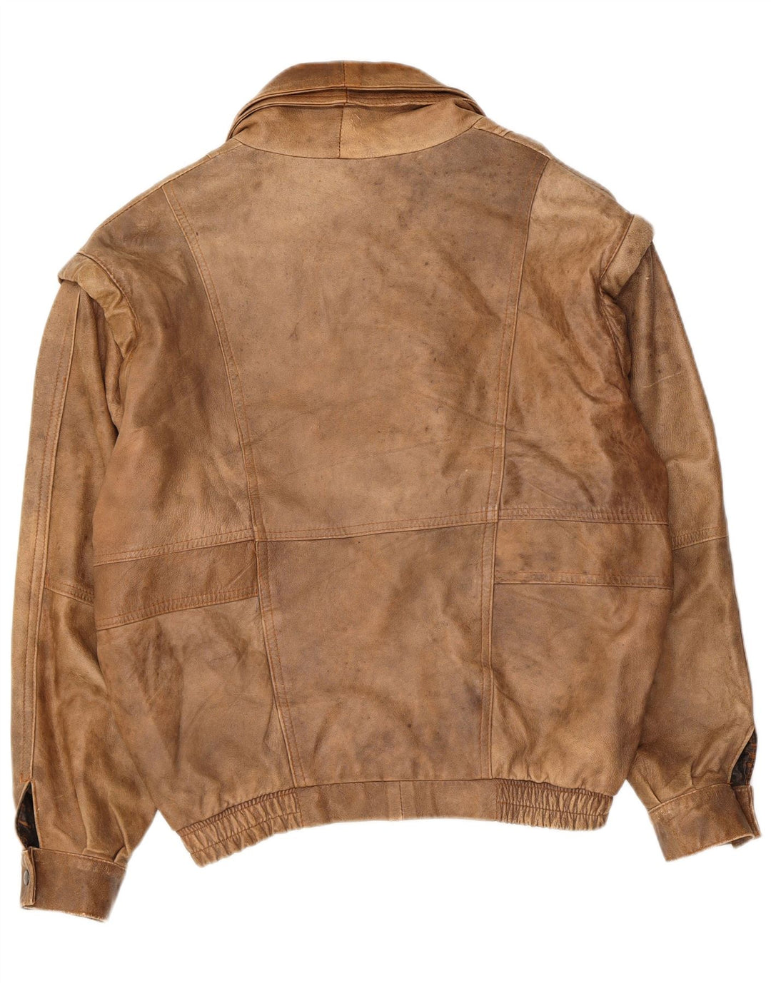 Vintage Herren Lederjacke UK 40 Large Beige