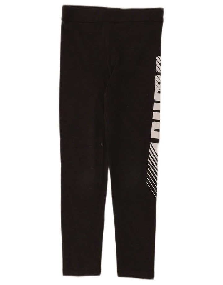 Puma Mädchen-Grafik-Leggings, 9–10 Jahre, Grau